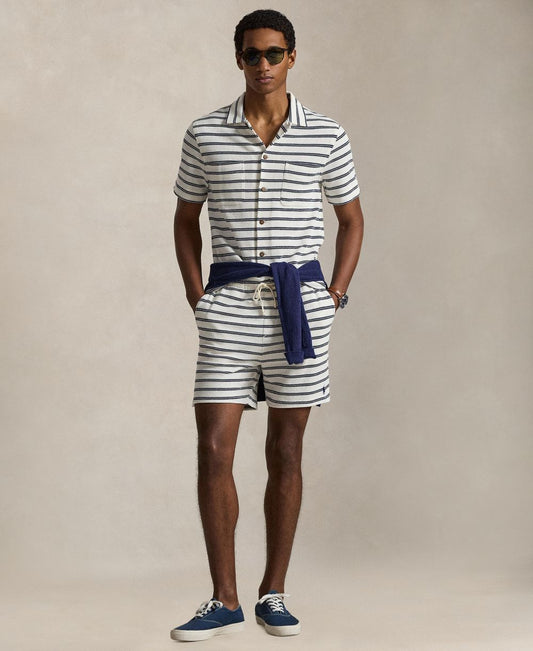 Men's Striped Slim-Fit Shorts