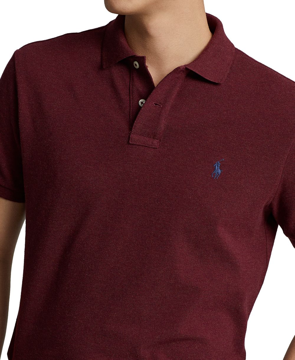 Men's Cotton Custom Slim Fit Mesh Polo Shirt