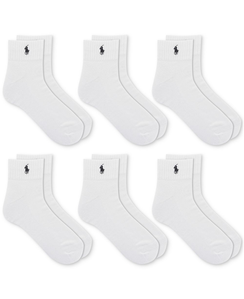 Men's 6-Pack Performance Sport Quarter Socks