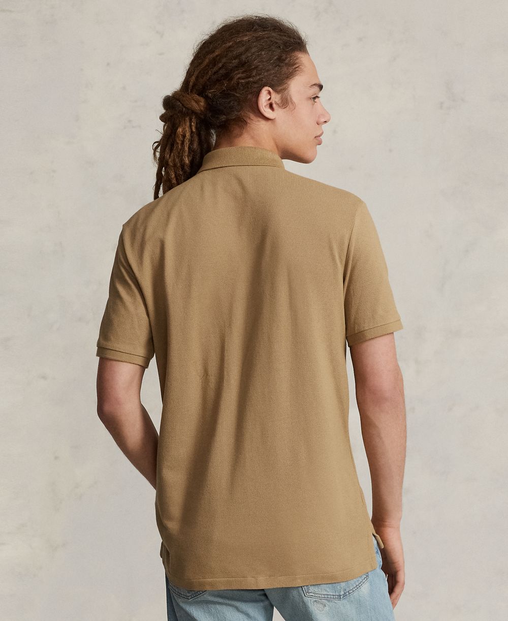 Men's Cotton Custom Slim Fit Mesh Polo Shirt