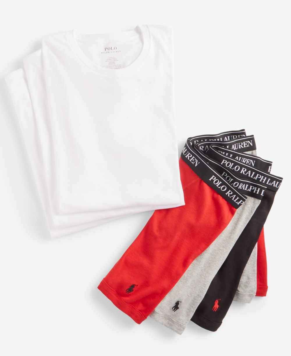 Men's Classic Undershirt 3-Pack & Classic Cotton Boxer Briefs 3-Pack