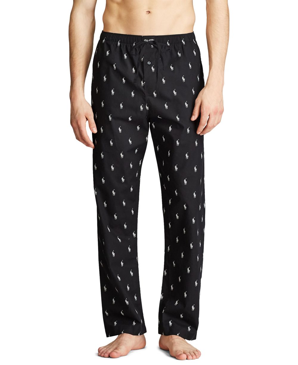 Men's Cotton Jersey Sleep Shirt & Polo Player Pajama Pants
