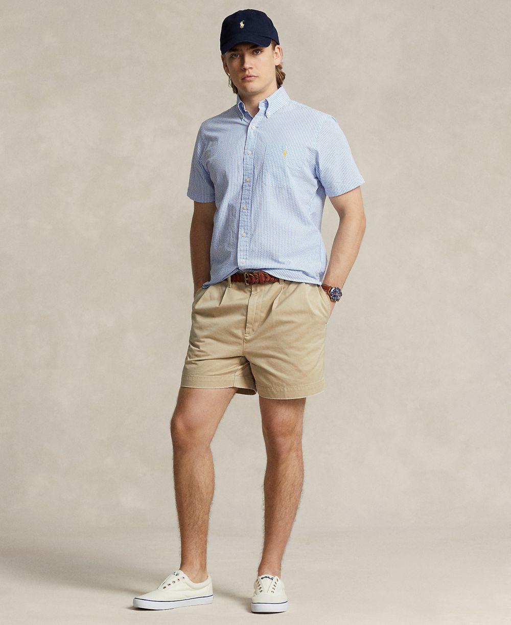 Men's RL Prepster Classic-Fit Seersucker Shirt