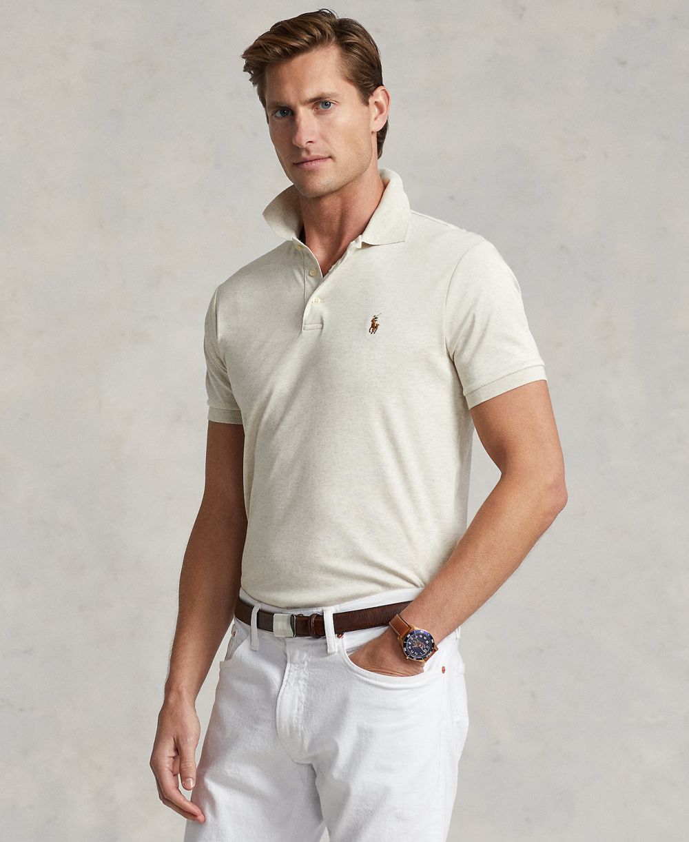 Men’s Slim-Fit Soft Cotton Polo Shirt