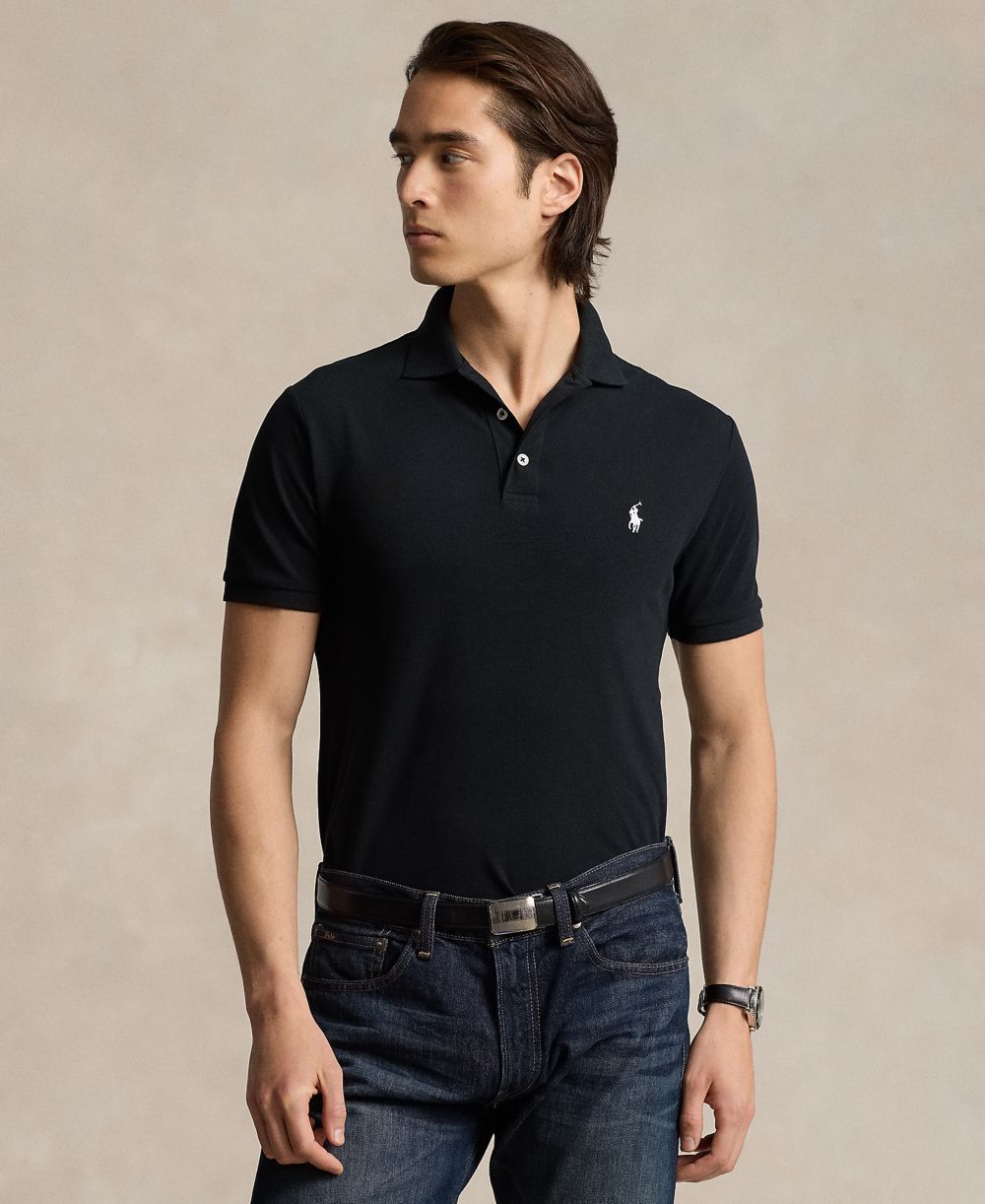 Men's Classic-Fit Stretch Mesh Polo Shirt