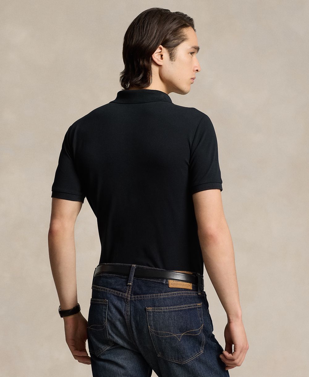 Men's Classic-Fit Stretch Mesh Polo Shirt
