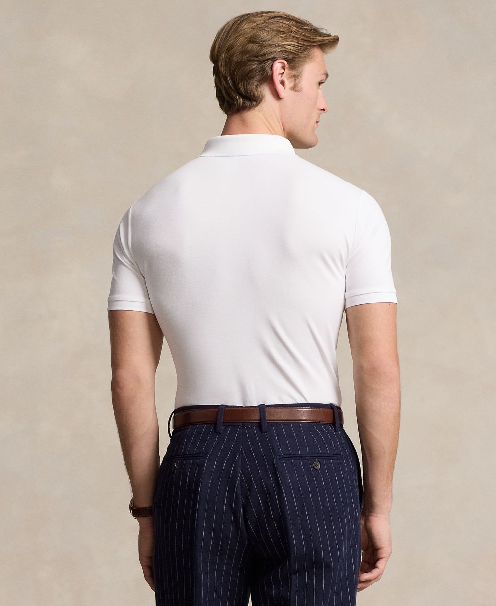 Men's Classic-Fit Stretch Mesh Polo Shirt