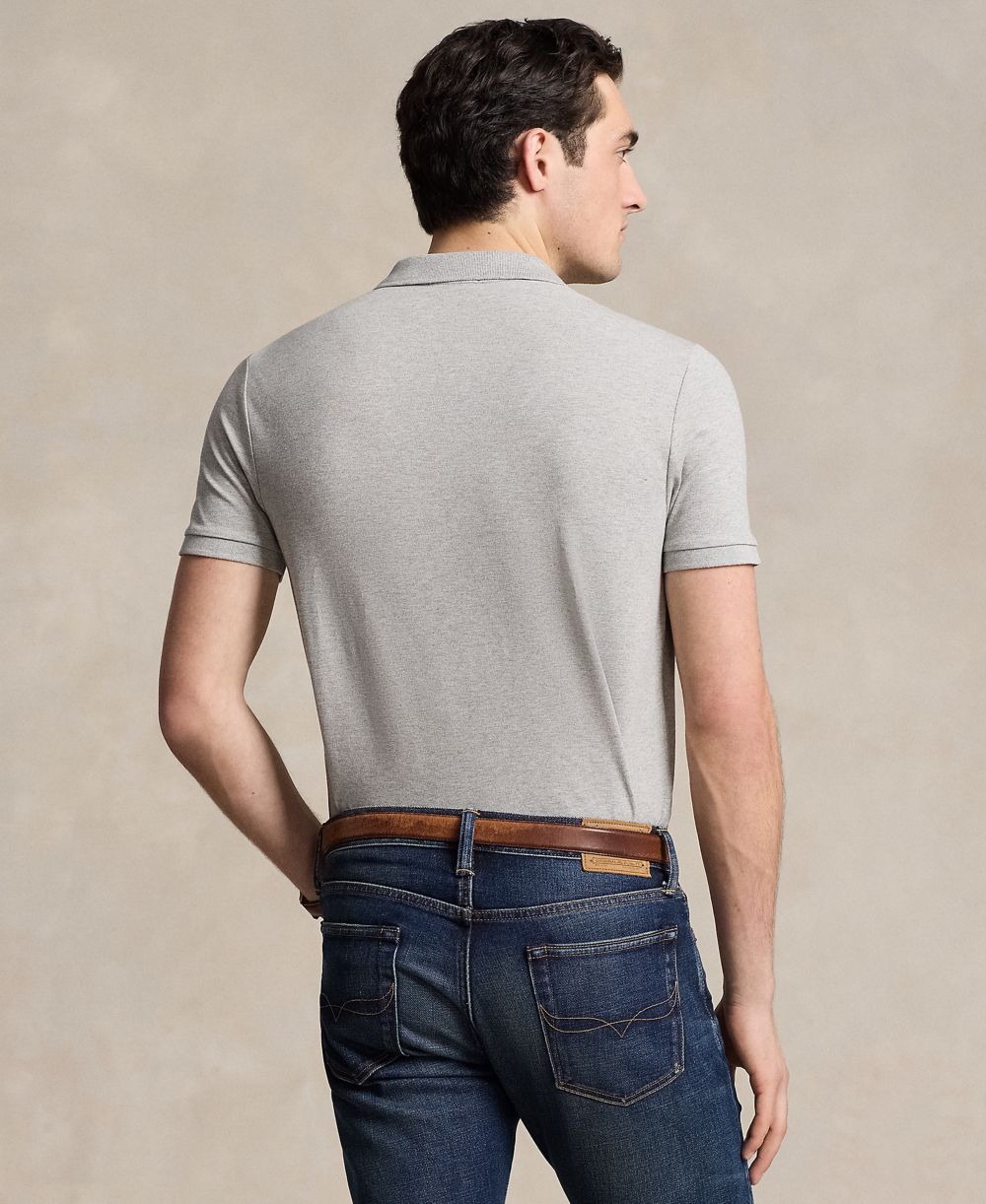 Men's Classic-Fit Stretch Mesh Polo Shirt