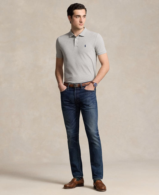 Men's Classic-Fit Stretch Mesh Polo Shirt