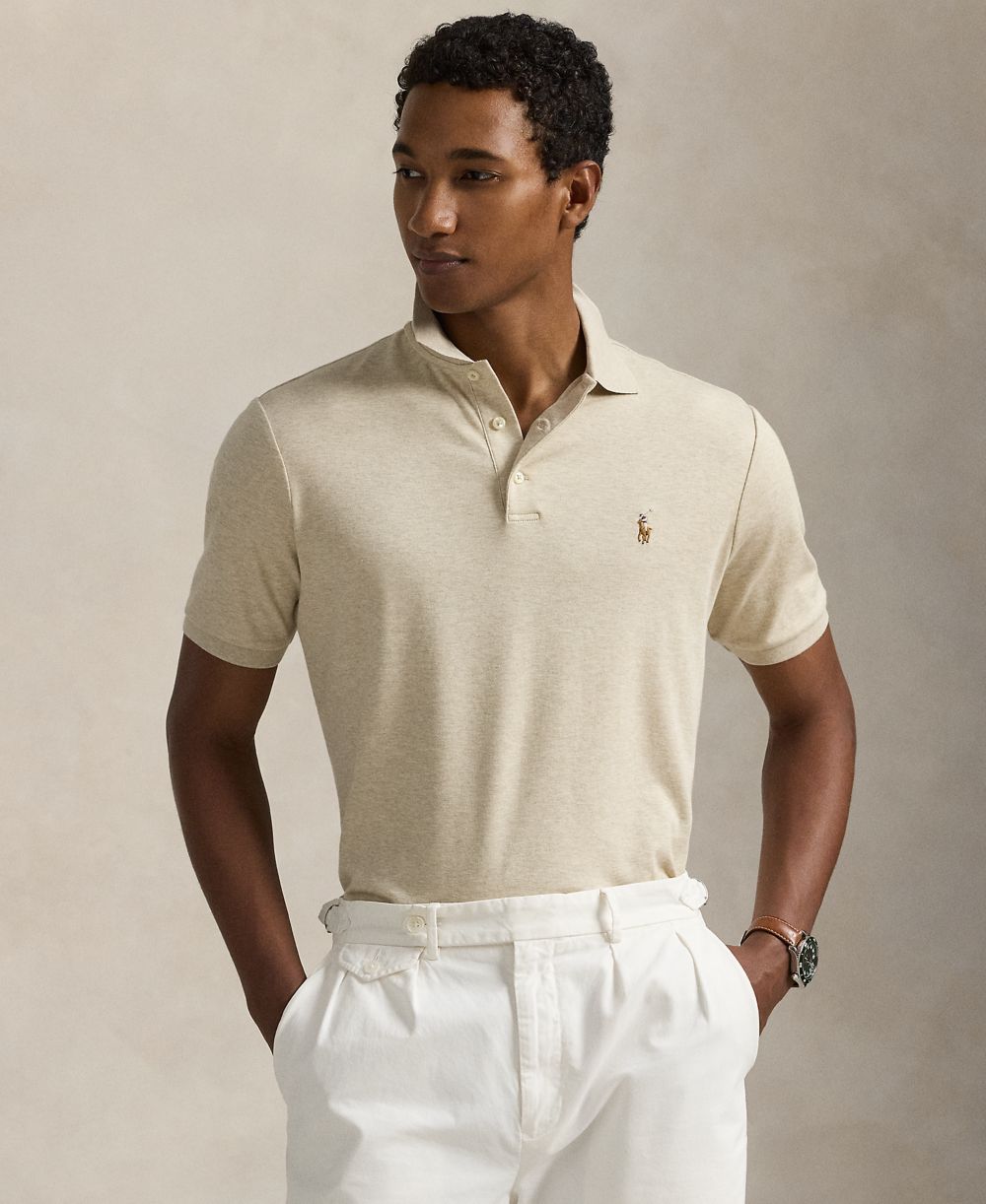 Men's Classic Fit Soft Cotton Polo Shirt