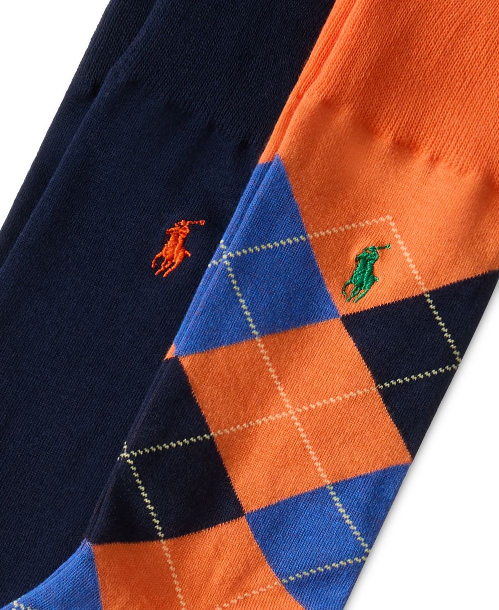 Men's Argyle Slack Socks, 2-Pack