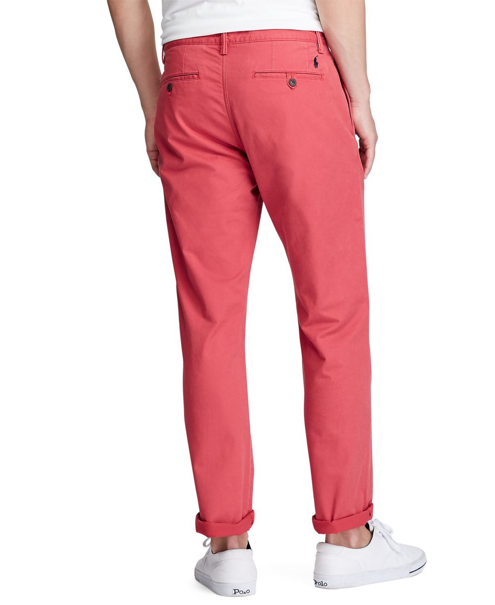 Men's Straight-Fit Washed Stretch Chino Pants