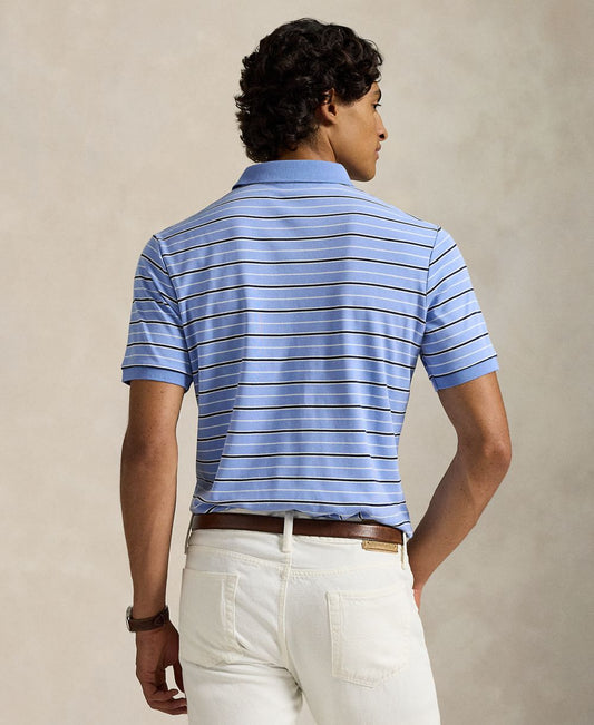 Men's Striped Short-Sleeves Polo Shirt