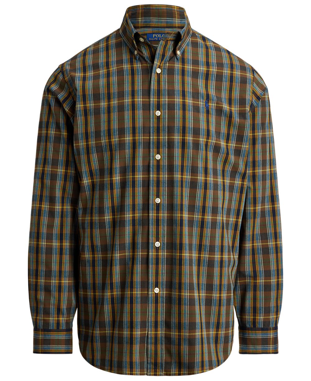Men's Classic-Fit Plaid Performance Shirt