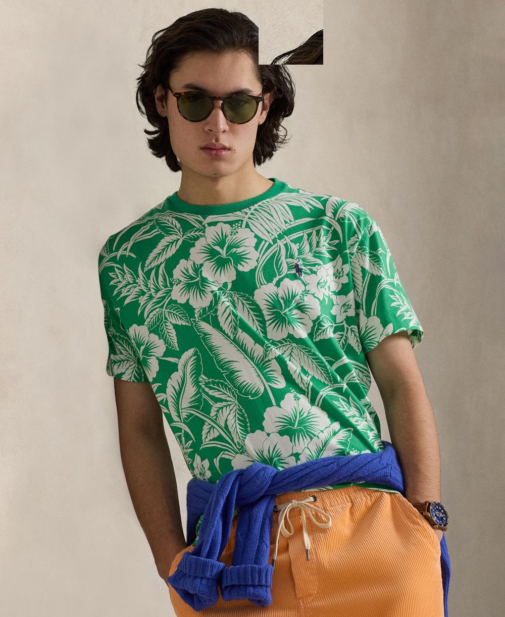 Men's Classic-Fit Tropical Jersey T-Shirt