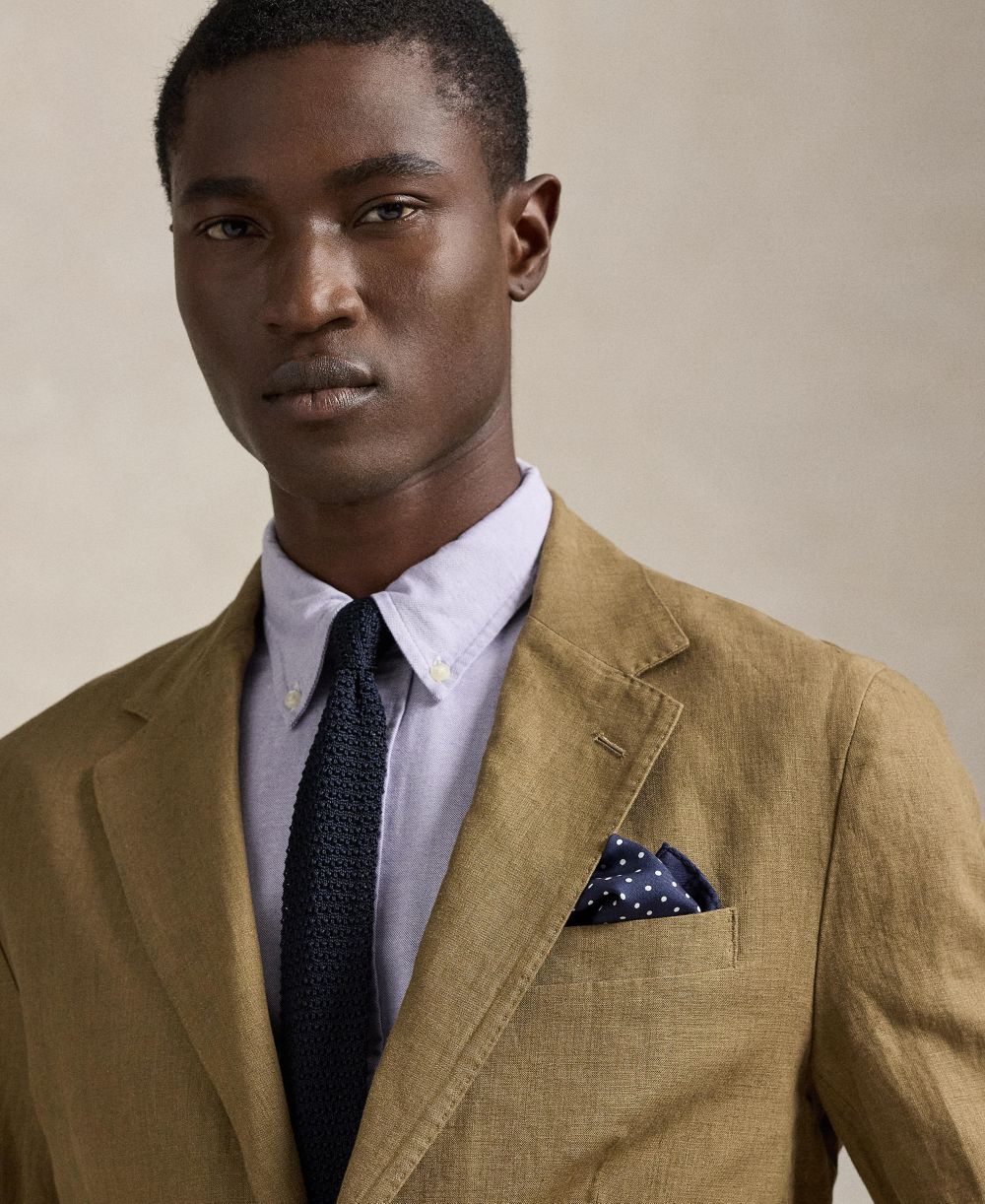 Men's Polo Soft Modern Linen Suit Jacket