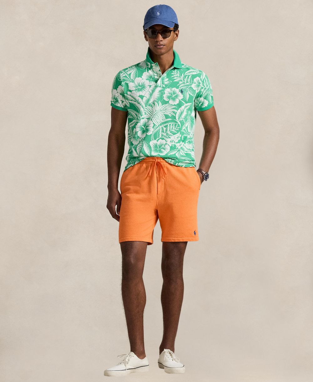 Men's Embroidered Pony Drawstring Shorts
