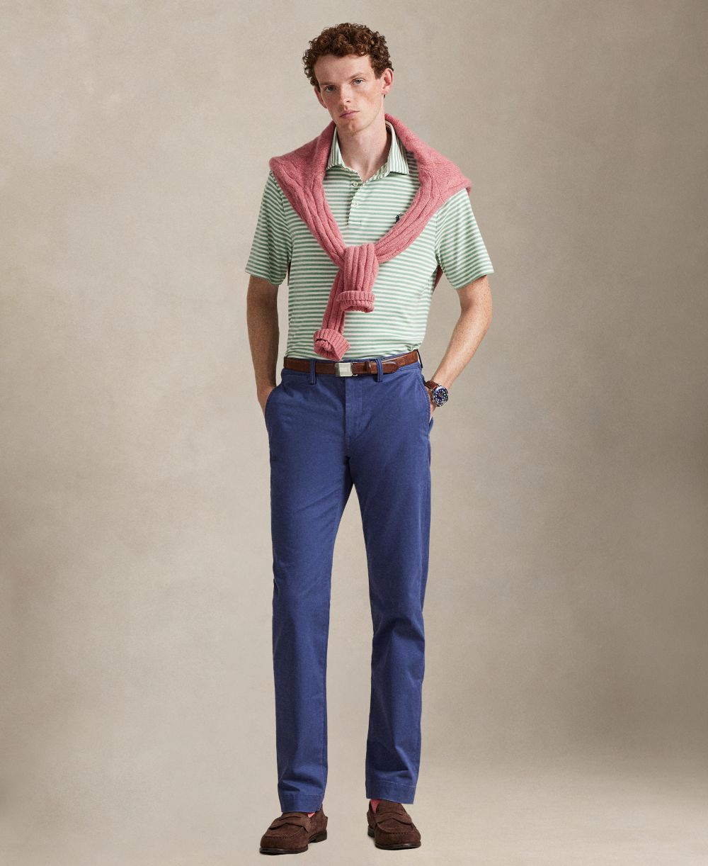Men's Classic Stripe Polo Shirt