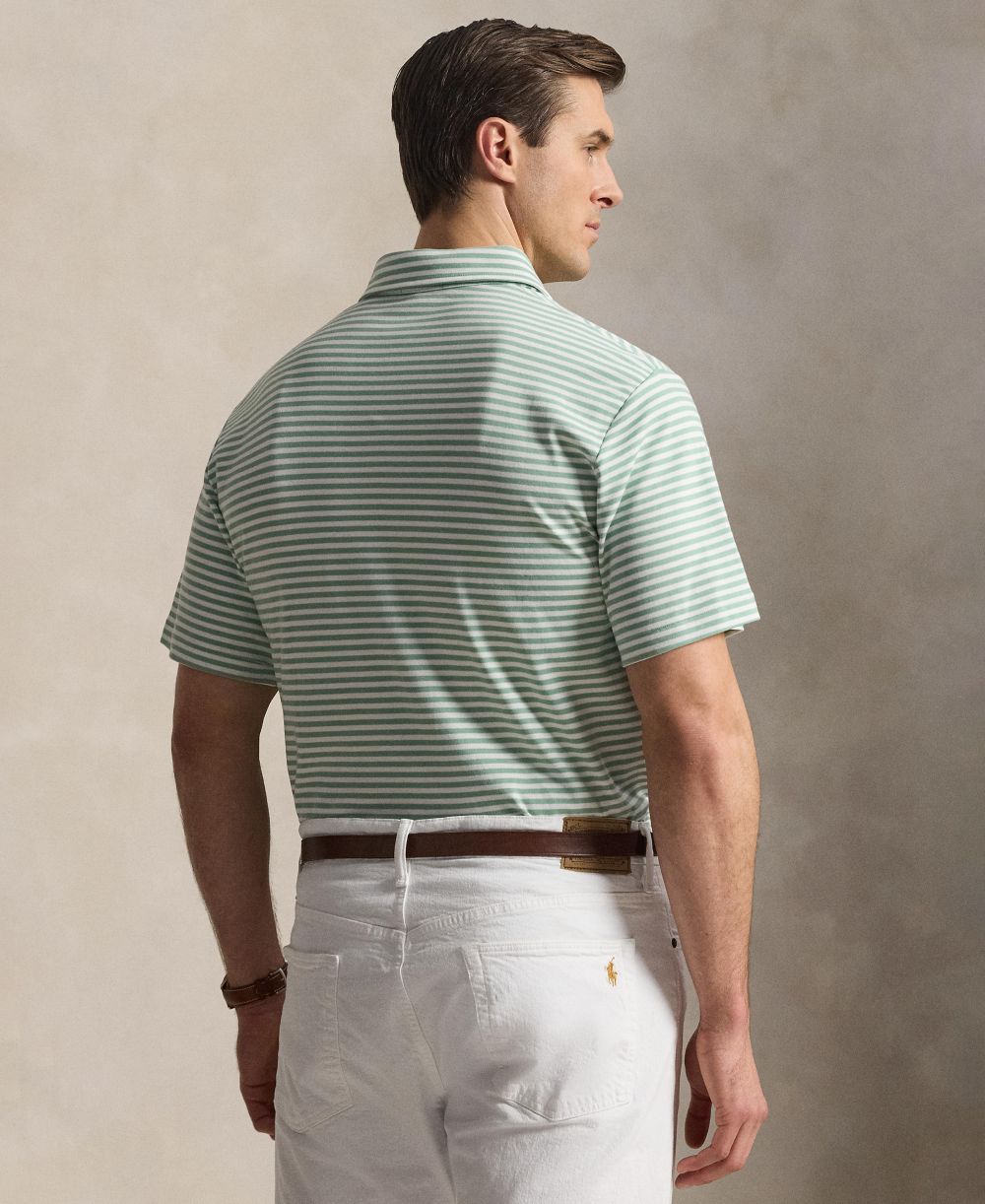Men's Big & Tall Striped Polo Shirt