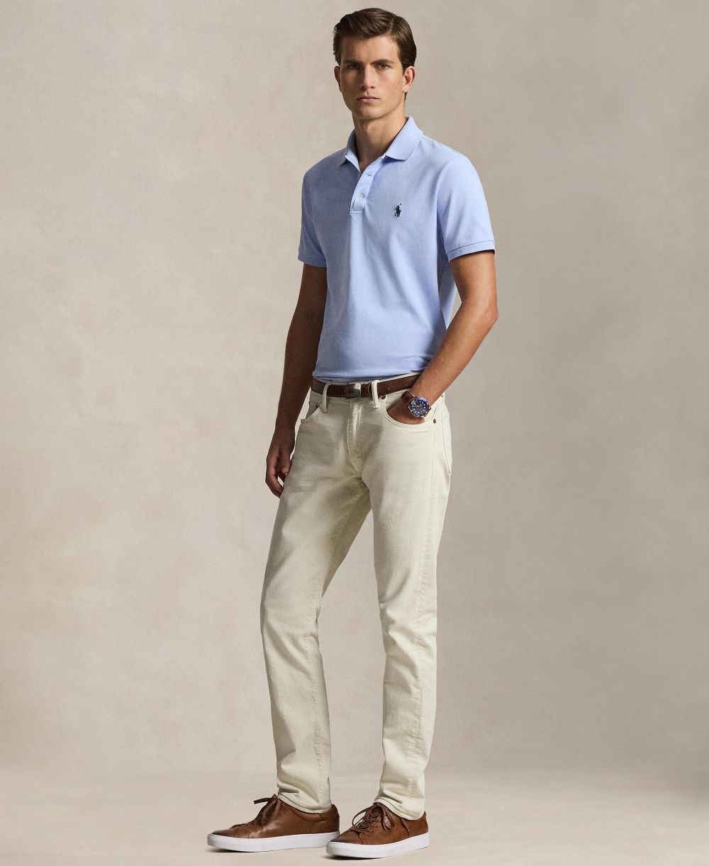Men's Classic-Fit Stretch Mesh Polo Shirt