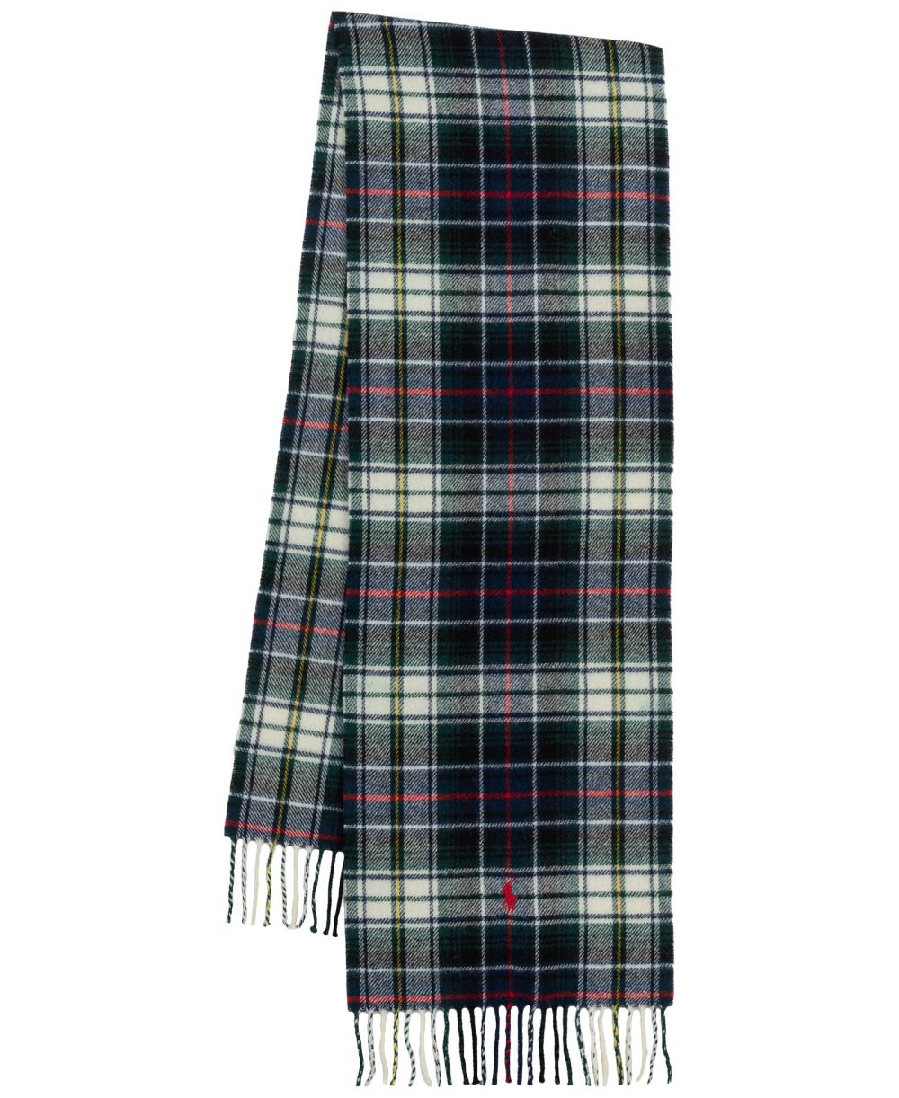 Men's Woolen Plaid Scarf