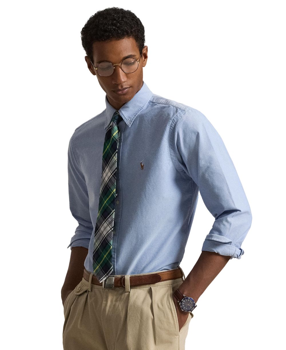 Men's Classic Fit Plaid Brushed Oxford Shirt