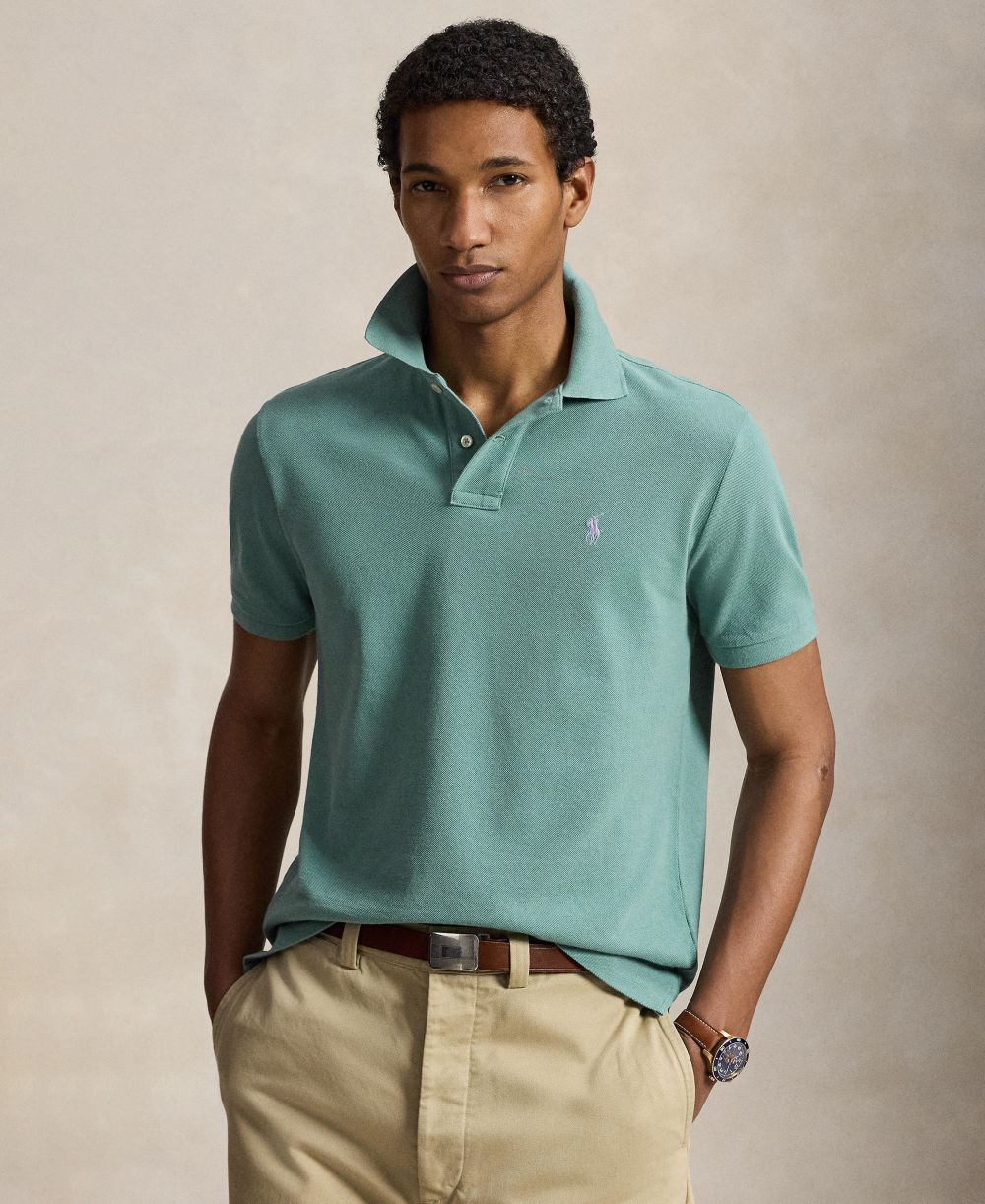 Men's Classic-Fit Mesh Polo Shirt